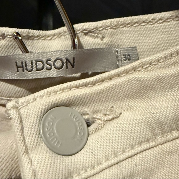 Hudson size 30 Classic Cream Women's Ultra High Rise Flare Jeans - Picture 9 of 10